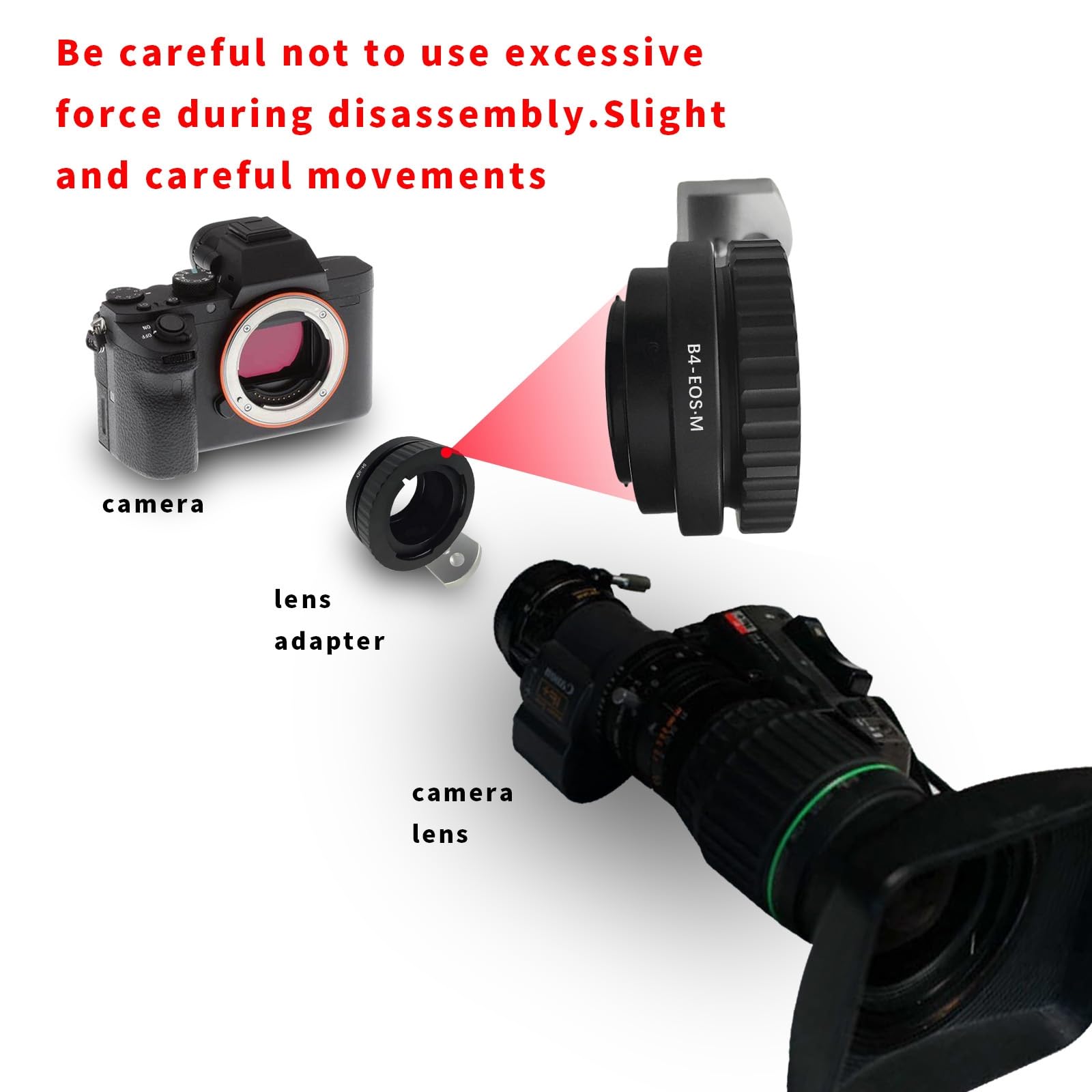 Amazon.com : B4-EF M Lens Adapter Compatible with B4 2/3